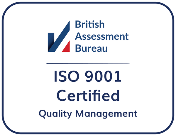 ISO 9001 Certified - British Assessment Bureau